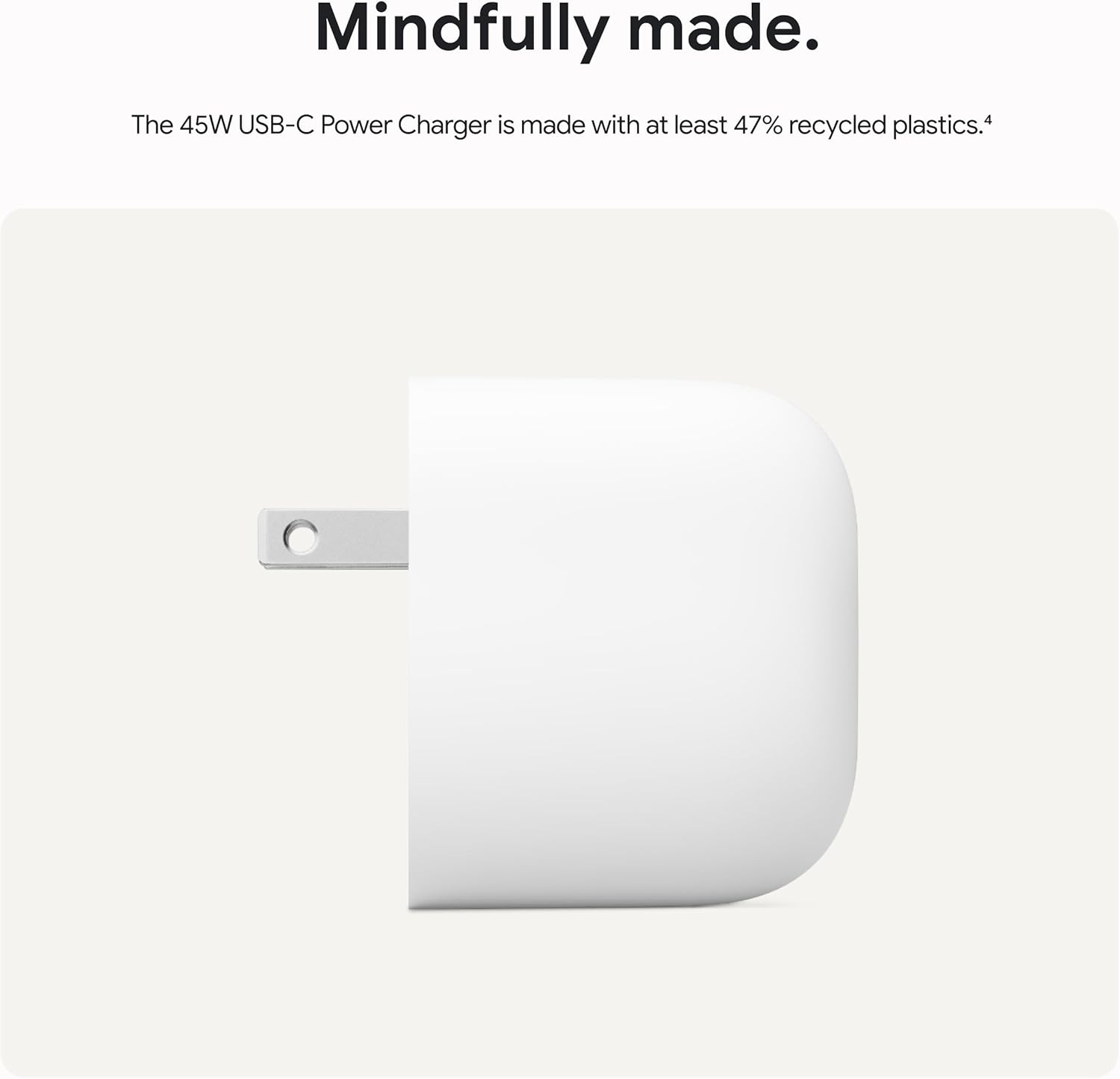 Google 45W USB-C Power Charger - Fast-Charging Pixel Phone Charger