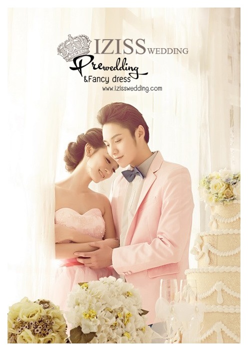 PW023 - **พร้อมส่ง** ชุดคู่ถ่ายพรีเวดดิ้ง (prewedding dress) & ชุดแต่งงานแฟนซี (Fancy wedding dress)ชายหญิง "ธีมสีชมพู-ส้มโอโรส"