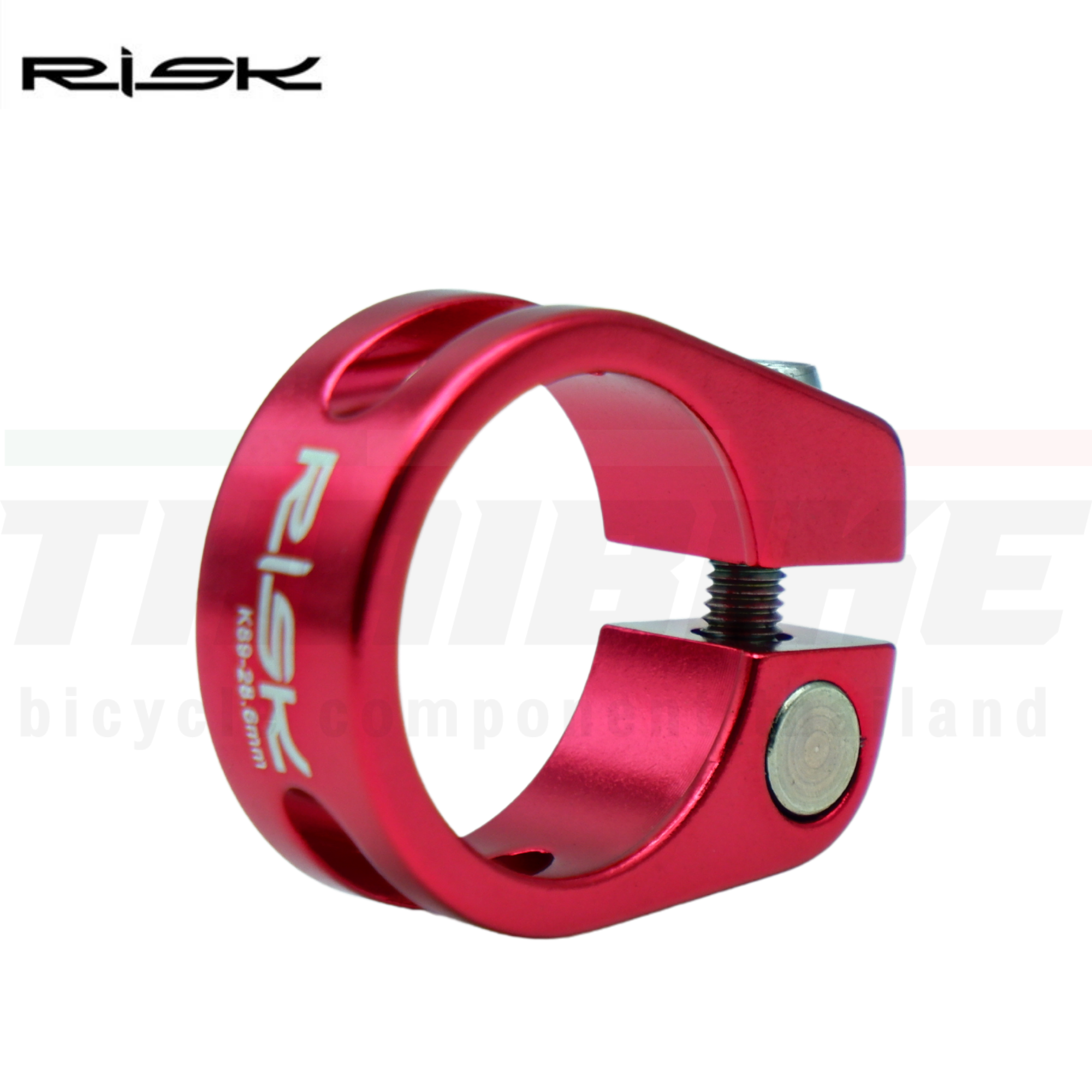 รัดหลักอานจักรยานแบบปลดช้า ขันน็อต RISK ขนาด 28.6 30.9 34.9