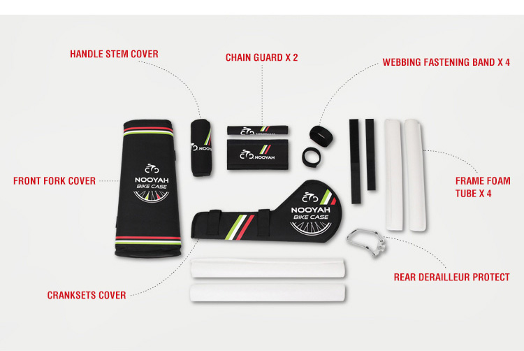 เซตป้องกันตัวรถจักรยาน สำหรับเดินทาง NOOYAH