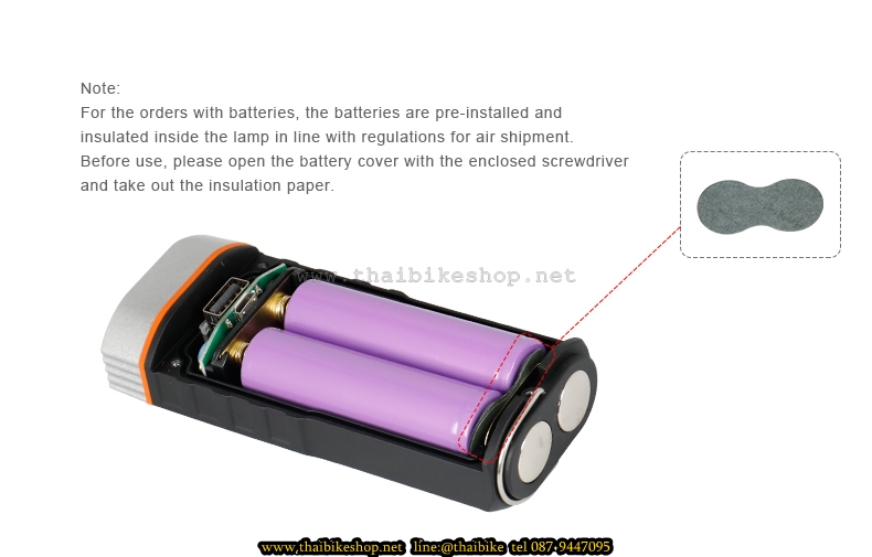 ไฟหน้าจักรยาน PB HJ-048