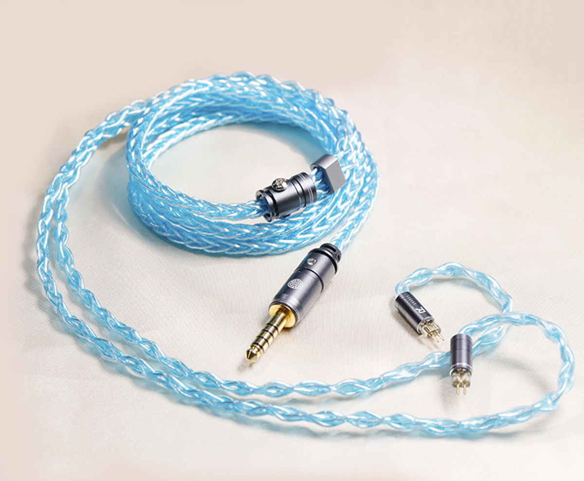 Hakugei Aquamarine สายอัพเกรดหูฟังทองแดง OCC ชุบเงินถัก Litz ระดับเทพ ทำด้วยมือทุกขั้นตอน ประกันศูนย์ไทย [Drizzy Exclusive]