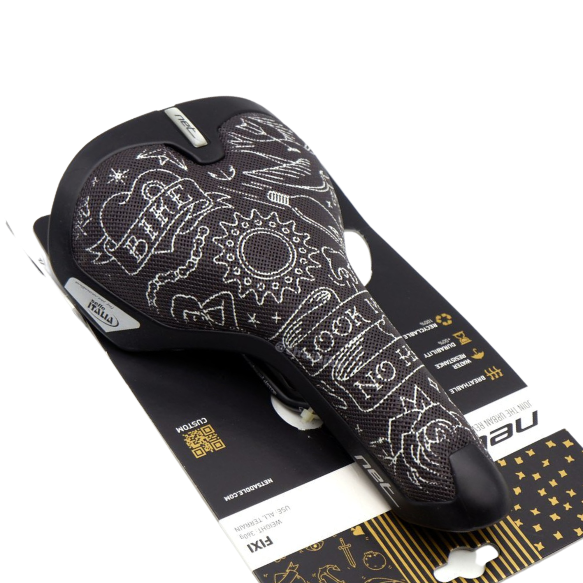 อานจักรยาน SELLE ITALIA NET เบาะจักรยานแนว Urban ที่ออกแบบรูปทรงเพื่อการใช้งานที่เน้นความสบายเป็นหลัก