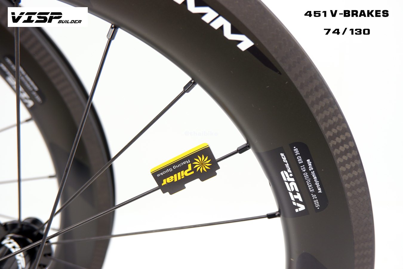 ล้อคาร์บอน VISP สำหรับจักรยานล้อ 20 นิ้ว 451