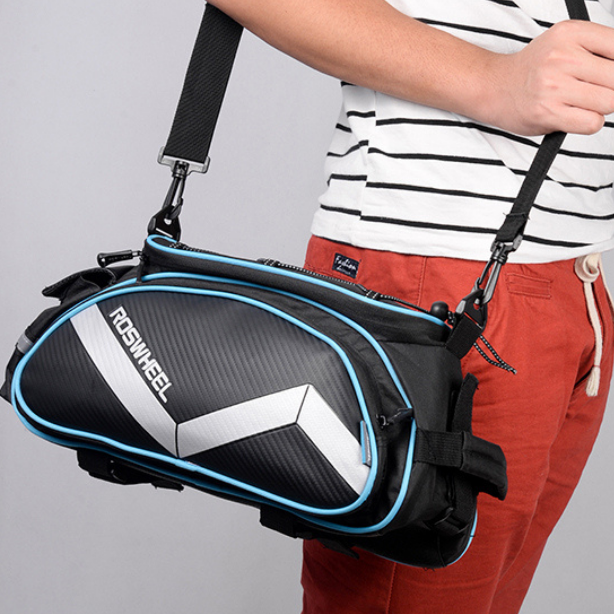 กระเป๋าทัวร์ริ่งจักรยาน วางตะแกรงหลัง ROSWHEEL D14541