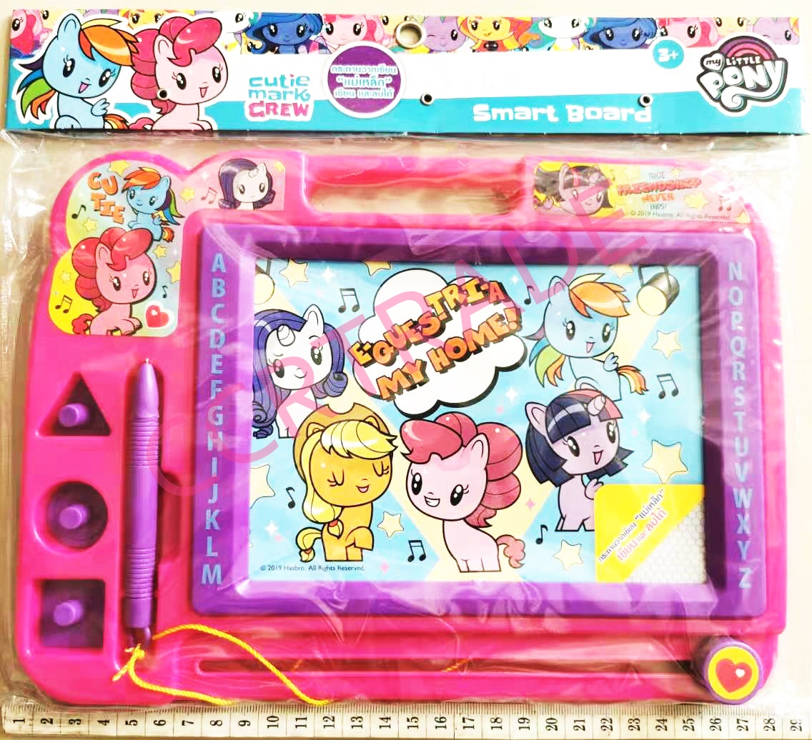 กระดานแม่เหล็กม้าโพนี่+ตัวปั๊ม 26.5x31 ซม.(ลิขสิทธิ์แท้)(1x3)