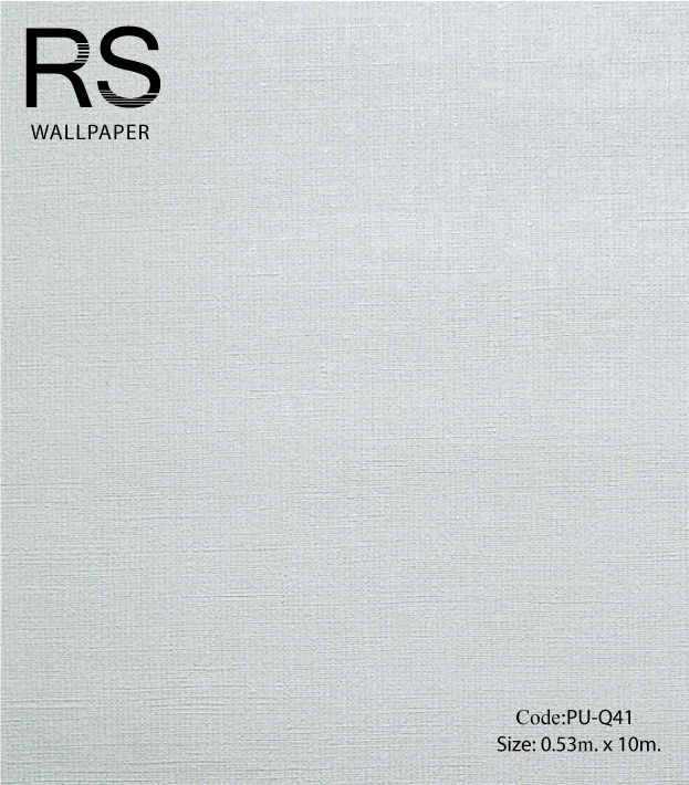 วอลเปเปอร์เทกเจอร์ผ้าพื้นเรียบโทนสีฟ้าอ่อน PU-Q41