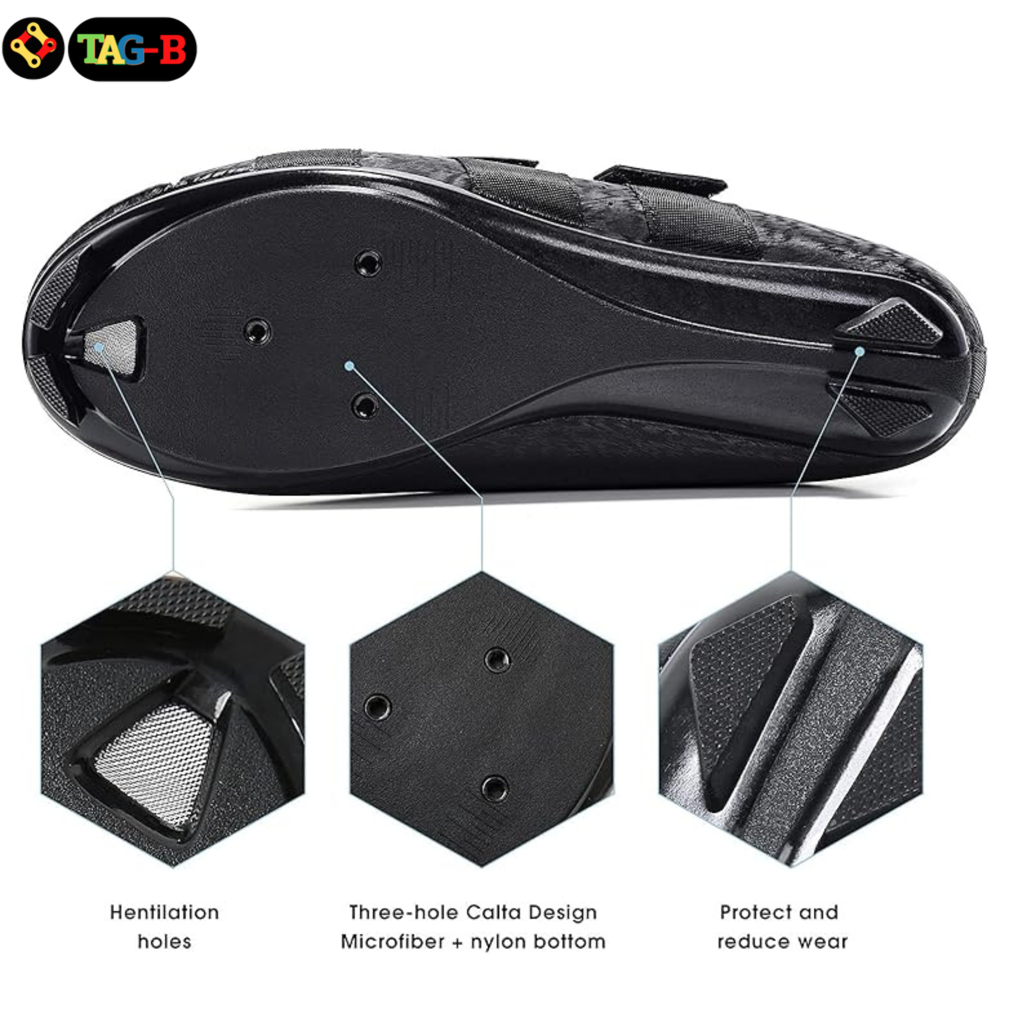 รองเท้าปั่นจักรยาน WOKKOR S-FIGHT รุ่น B1910/B1713A รองเท้าจักรยาน รองเท้าหมอบ