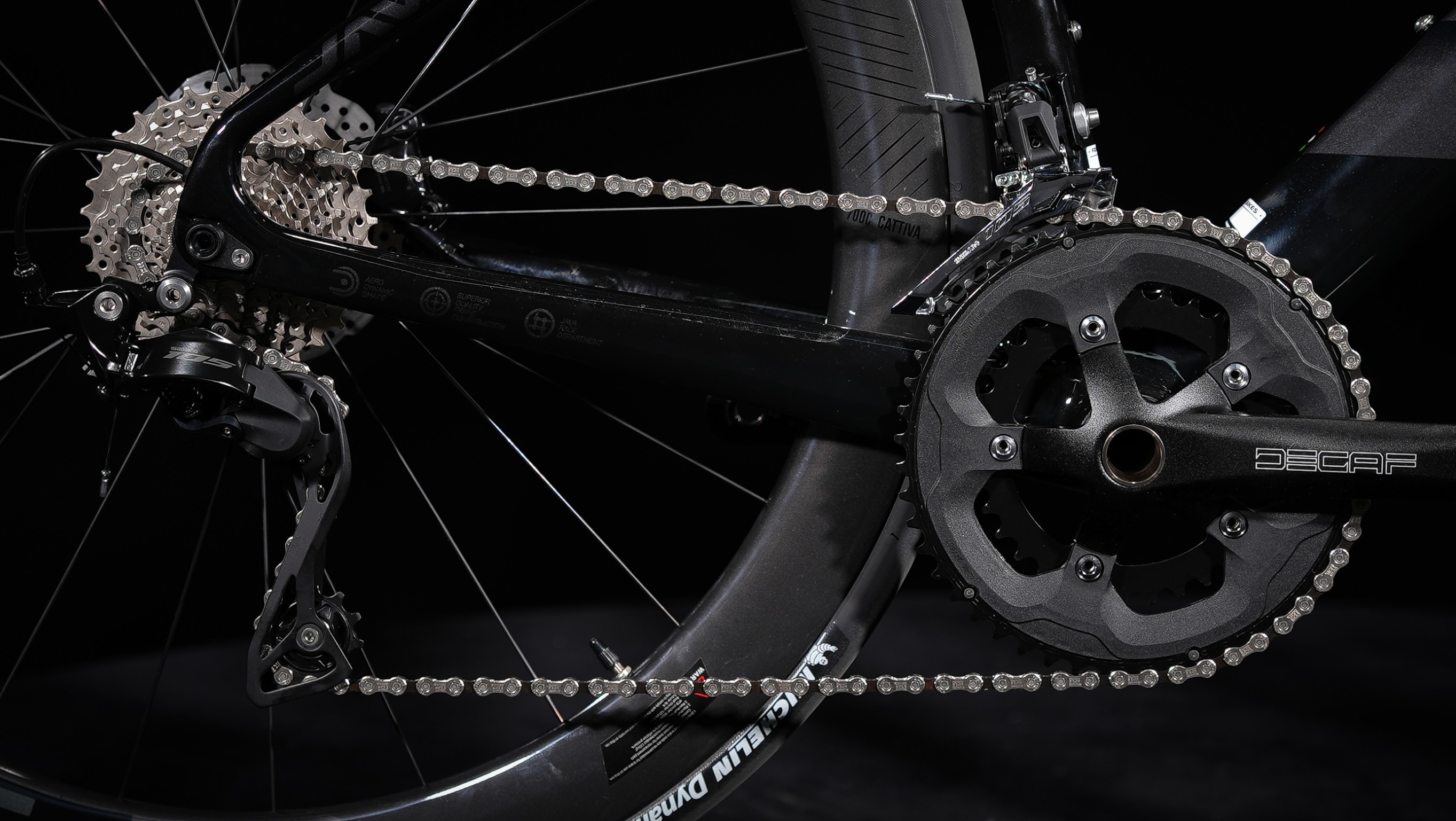 JAVA : Fuoco Top R7120 Disc ชุดขับ 105 12สปีด เฟรม,ล้อ,แฮนด์คาร์บอน Integrated ซ่อนสาย