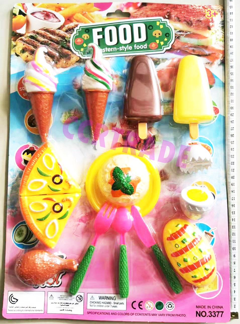 ชุดไอศครีม+พิซซ่าแผงจัมโบ้ 31x45.5 ซม.(1x3)