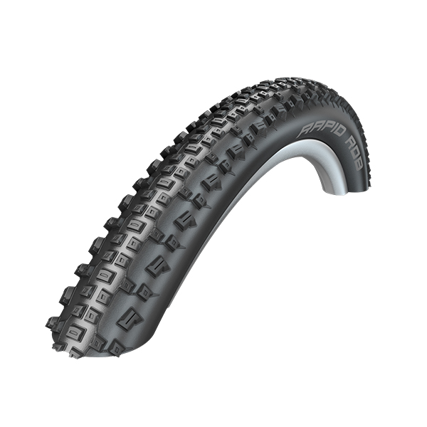 ยางนอกจักรยานเสือภูเขา SCHWALBE ยางนอก MTB รุ่น RAPID ROB, ขอบลวด, 29X2.10, สีดำ