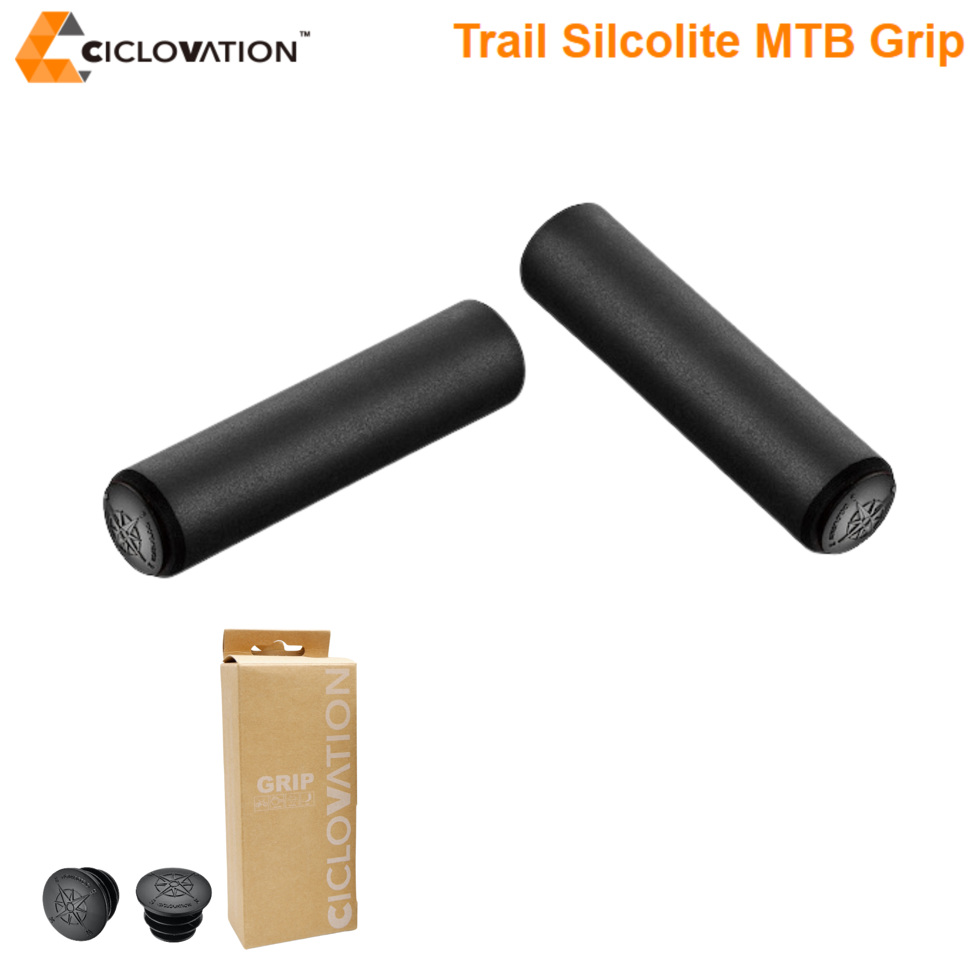 ปลอกแฮนด์จักรยาน Foam Silicone CICLOVATION Trail Silcolite MTB Grip