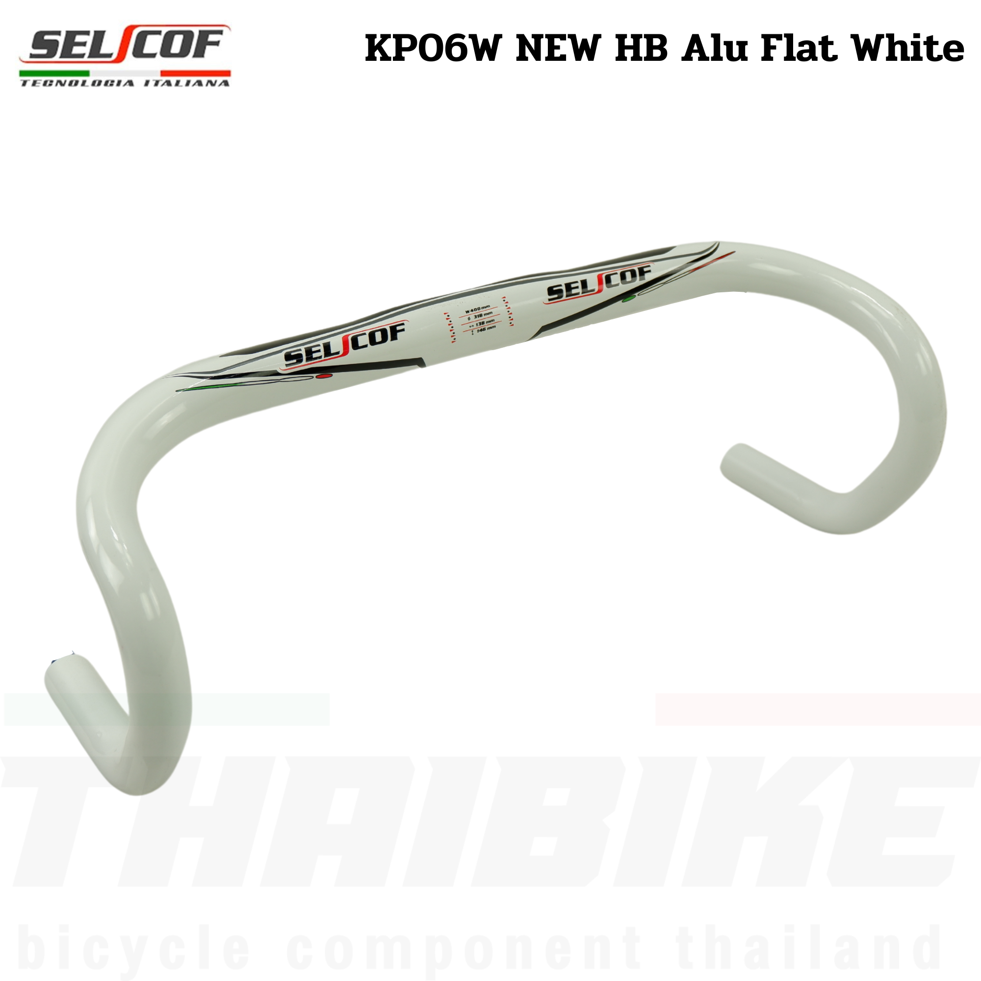 แฮนด์จักรยานเสือหมอบอลูมิเนียมแอร์โร่ว์ alu 2014 t6 SELCOF KP06 งานไต้หวัน