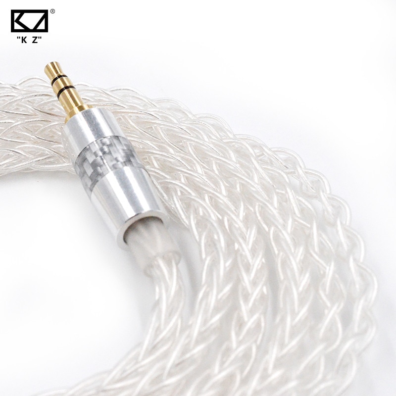 ขาย KZ NEO Silver สายอัพเกรดหูฟัง ทองแดง OFC ชุบเงิน สำหรับหูฟัง KZ ขั้วพินC