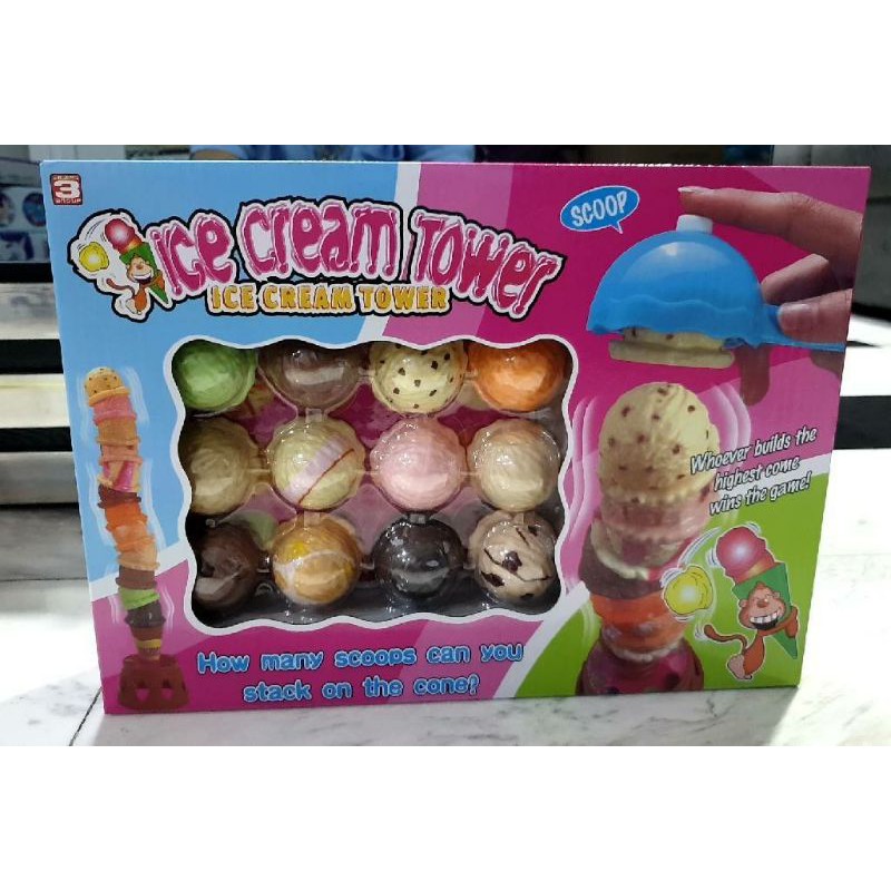 เกมตักไอติม เกมตักไอศครีม icecream tower พร้อมส่งจากไทย