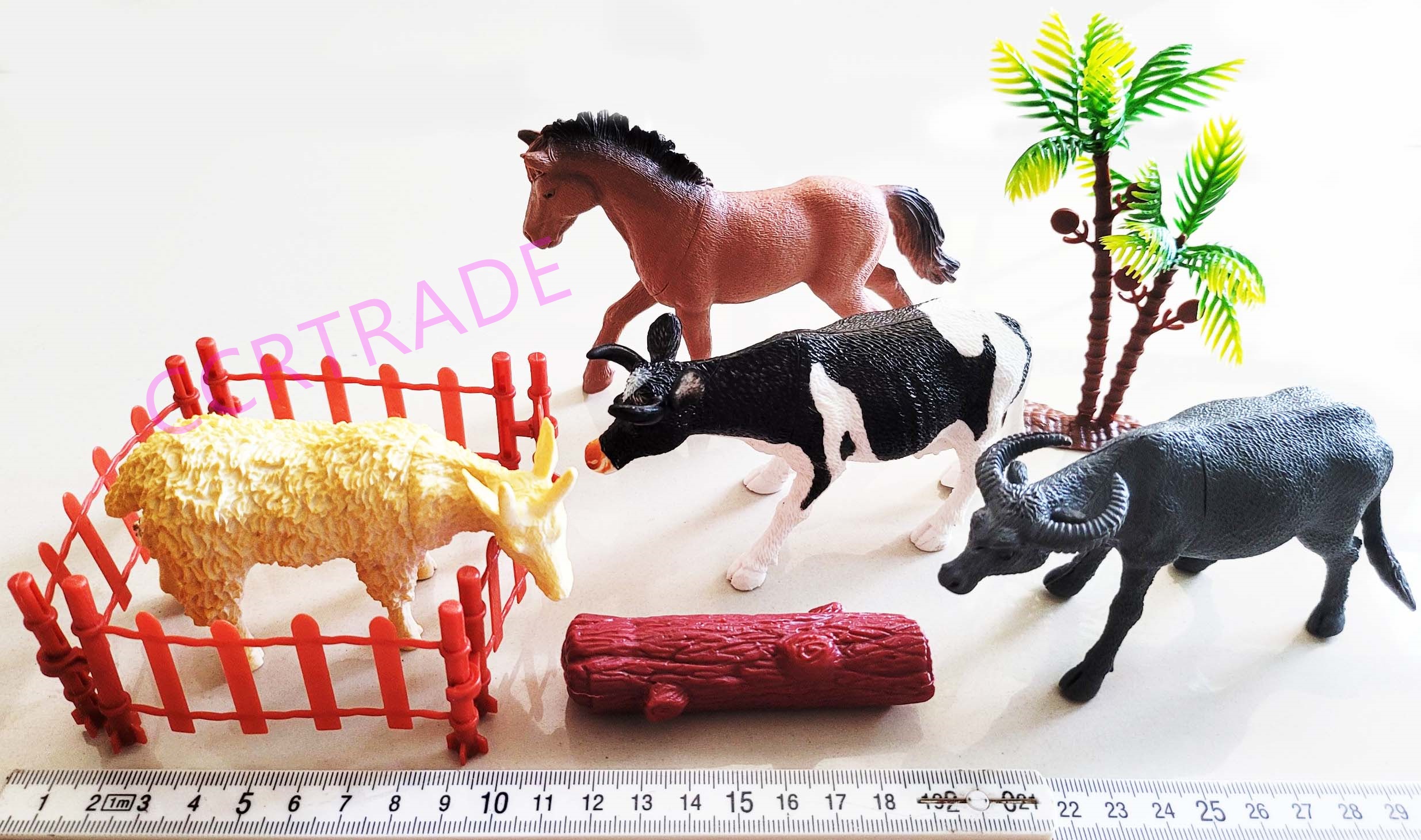 ชุดสัตว์ฟาร์มเพื่อนรัก 10 ชิ้นถุง PVC 16x19.5 ซม.(1x3)
