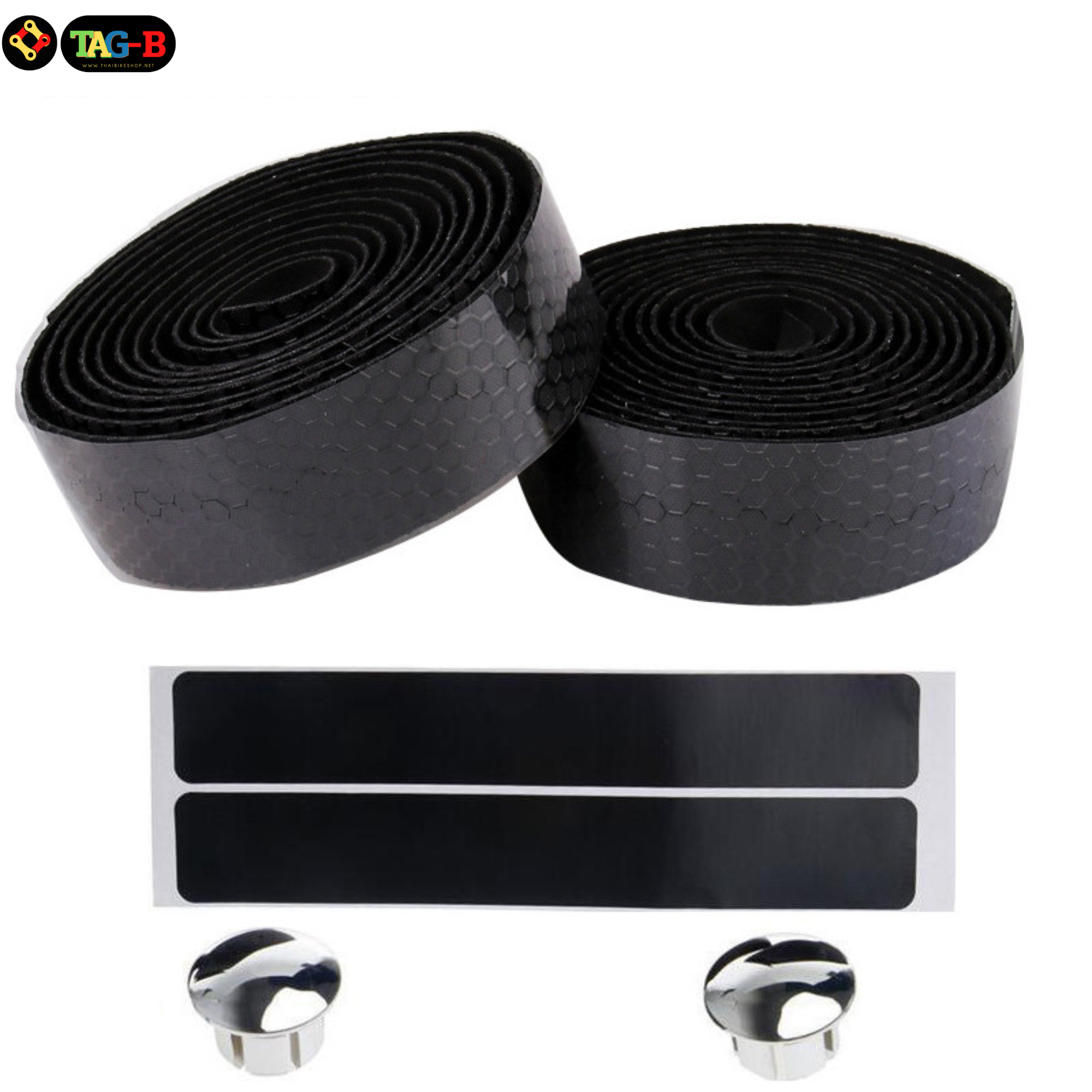 ผ้าพันแฮนด์จักรยาน TAG-B ซิลิโคน ลายรังผึ้ง หนานุ่ม หนึบมือ