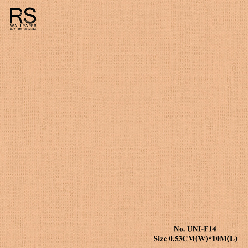 วอลเปเปอร์ติดผนัง ลายกระสอบสีส้มโอรส No.UNI-F14