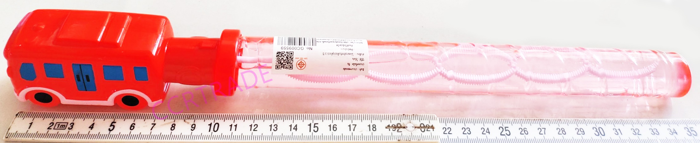 กระบองเป่าฟองรถบัสสีสด 38 ซม.(1x24)