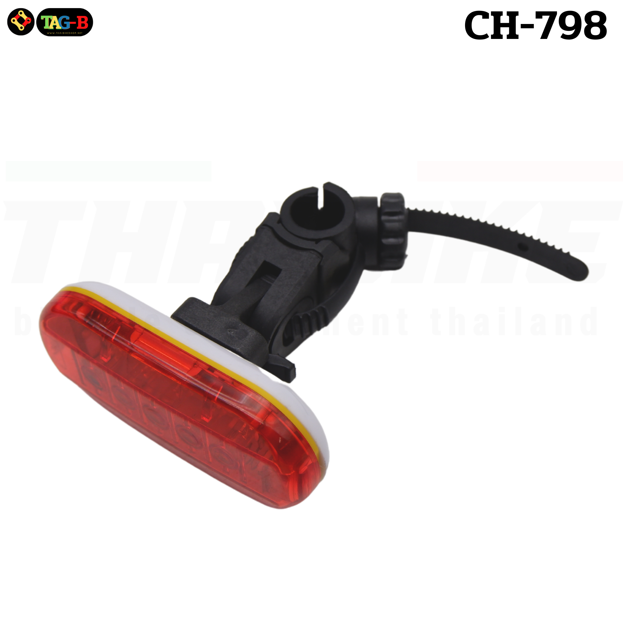 ไฟท้ายติดจักรยานเสือหมอบ เสือภูเขา TAG-B CH-798 แบบใช้ถ่าน