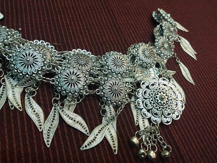 เข็มขัดโลหะสีเงินรมดำ #เข็มขัดโลหะ #เข็มขัดโหละโซ่ #เข็มขัดลาว #เข็มขัดใส่กับผ้าซิ่น #เข็มขัดใส่กับกับผ้าไทย