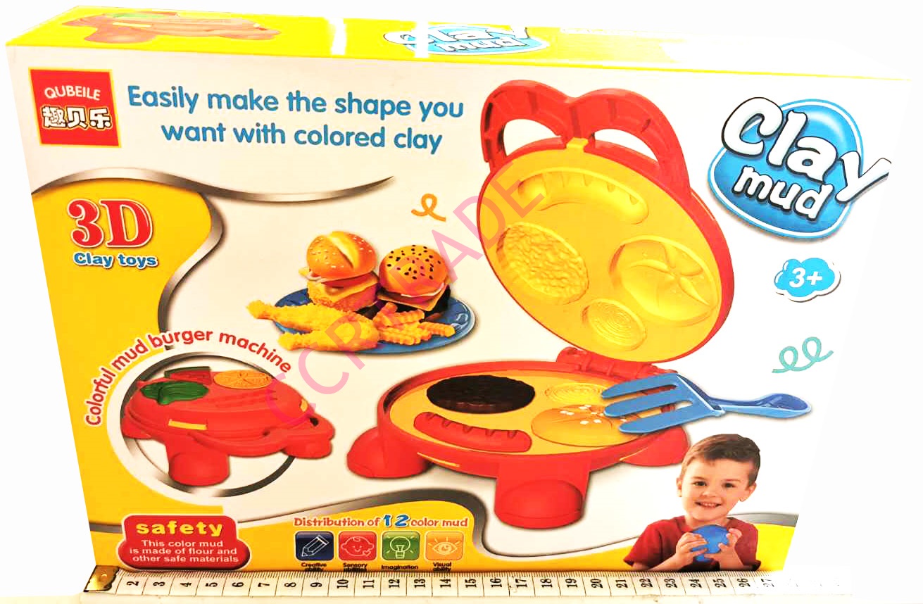 ชุดแป้งโดทำอาหาร 12 สี+อุปกรณ์กล่องจัมโบ้ 21x27.5 ซม.(1x3)