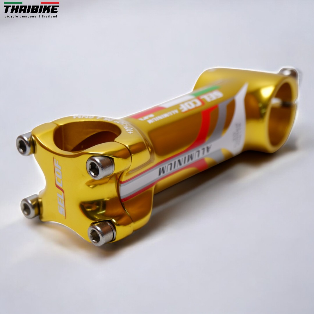 สเต็มจักรยานอลูมิเนียม +-10 ขนาดคอ 25.4/31.8 SELCOF KA052 KA053 3D FORGE