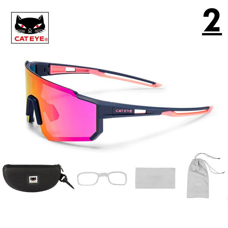 งานแท้ แว่นตาปั่นจักรยาน CATEYE Polarized Sports Sunglasses UV400 Model 2: Polarized UV400