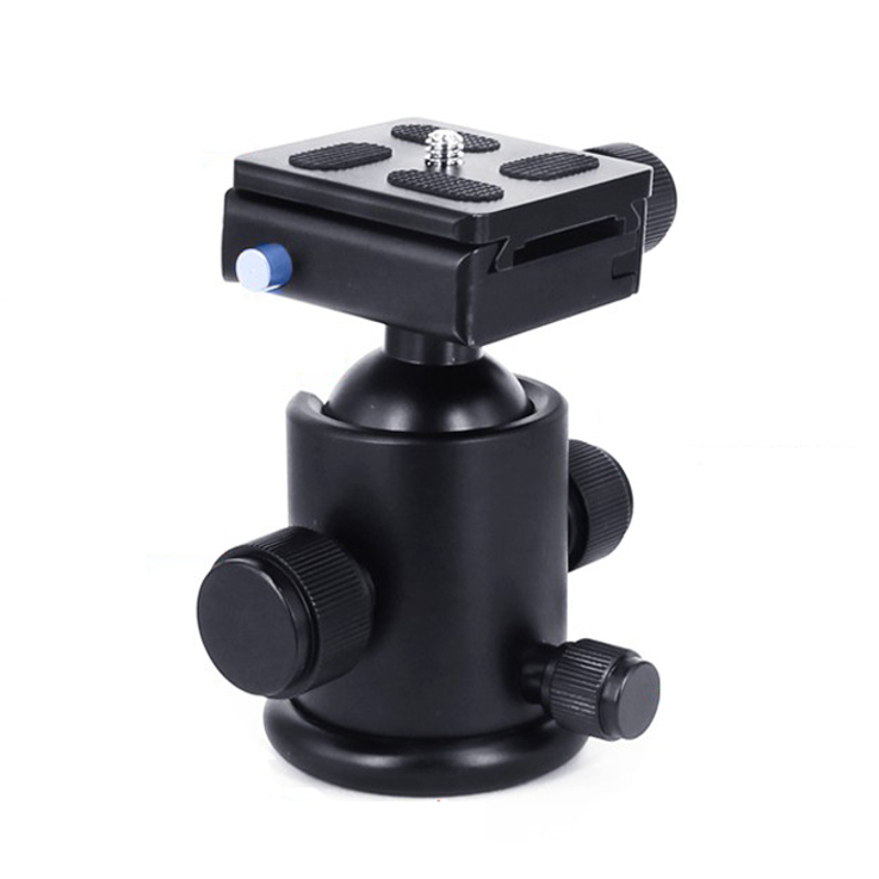 KS-01 Tripod Monopod Aluminum Ball Head หัวบอล + Quick Release Plate 1/4" Screw Max Load 8kg