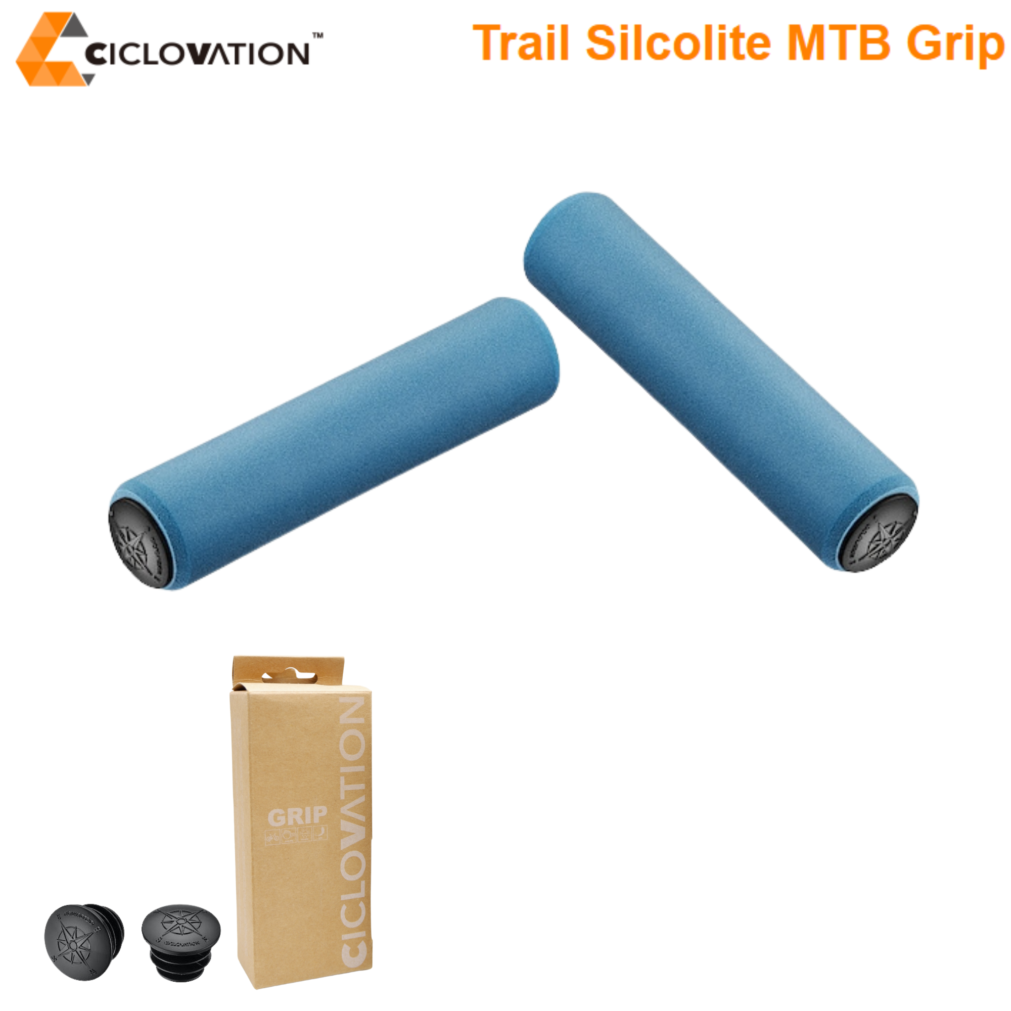 ปลอกแฮนด์จักรยาน Foam Silicone CICLOVATION Trail Silcolite MTB Grip
