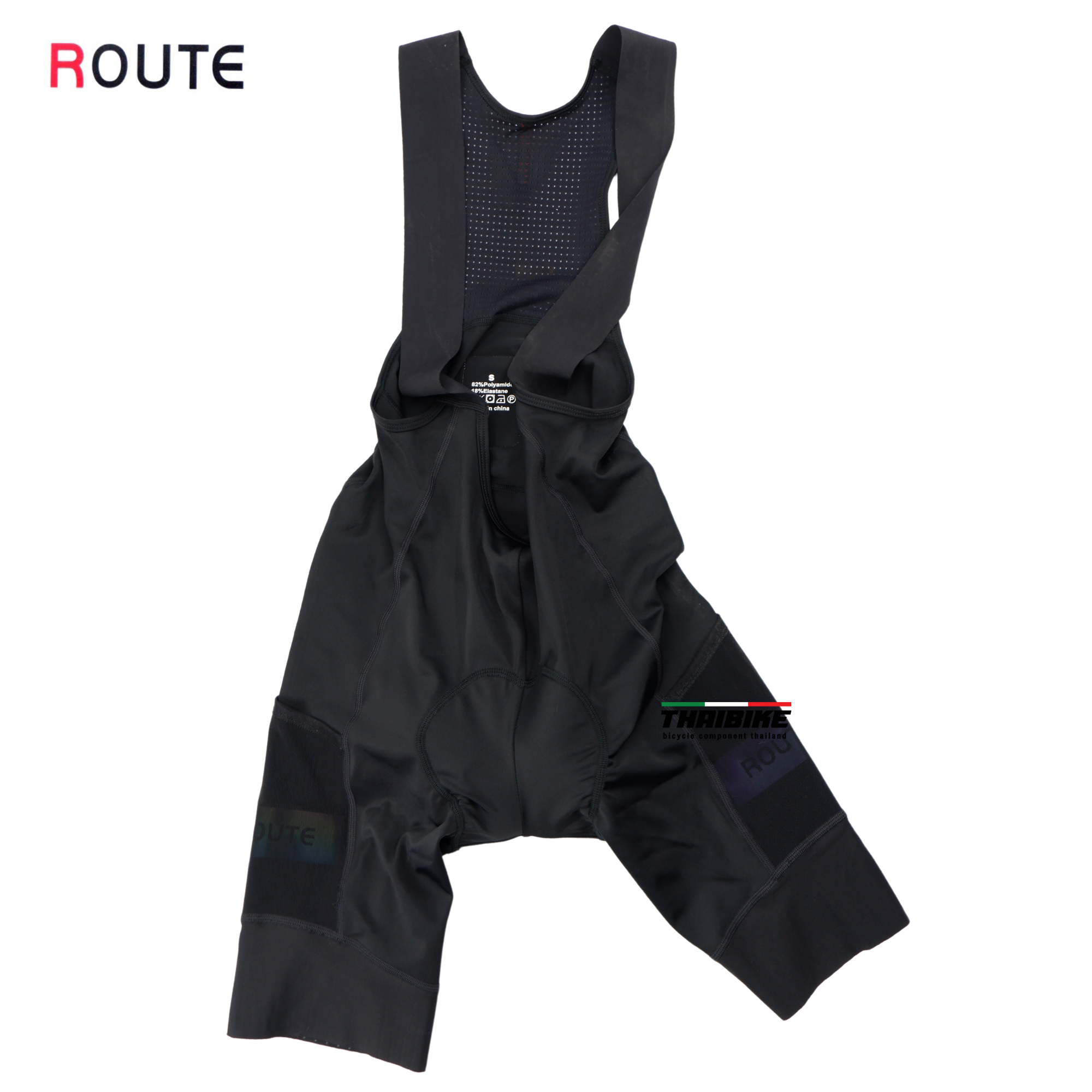 กางเกงเอี้ยมขาสั้นปั่นจักรยาน ROUTE Cycling Bib Short แถมกระเป๋าทุกสี