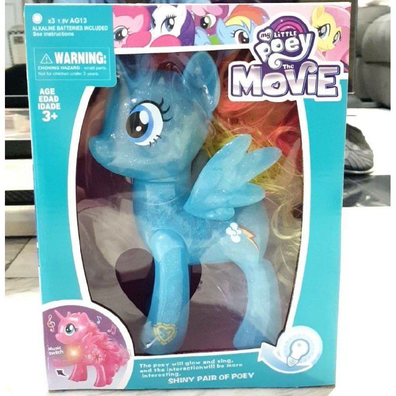 ตุ๊กตาโพนี่ ม้าโพนี่ มีเสียง มีไฟ น่ารักมาก พร้อมส่งจากไทย