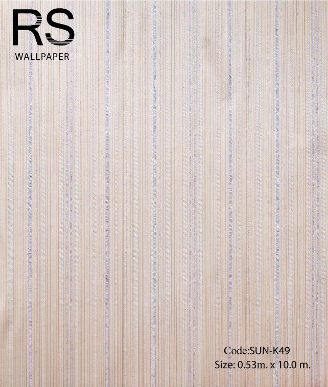 อลเปเปอร์ลายเส้นโทนสีครีมม่วง SUN-K49