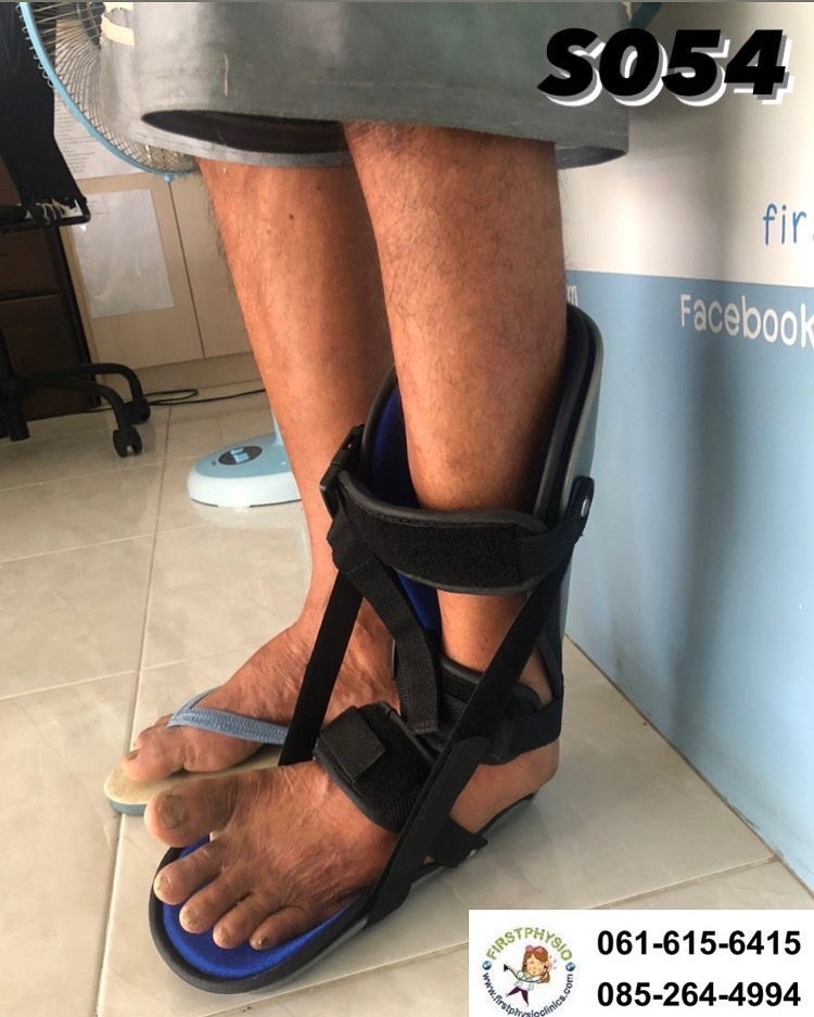 FIRSTPHYSIO ดามกันเท้าตก รองเท้ากันเท้าตกผู้หญิง รองเท้ากันเท้าตกผู้ชาย รองเท้าหลังถอดเฝือก เฝือกอ่อนข้อเท้า (splint Luxury) รองเท้าพยุงข้อเท้า foot drop