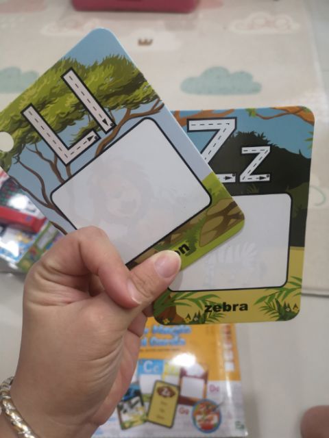 การ์ดระบายสีน้ำ แห้งแล้วระบายใหม่ได้ สอนภาษา