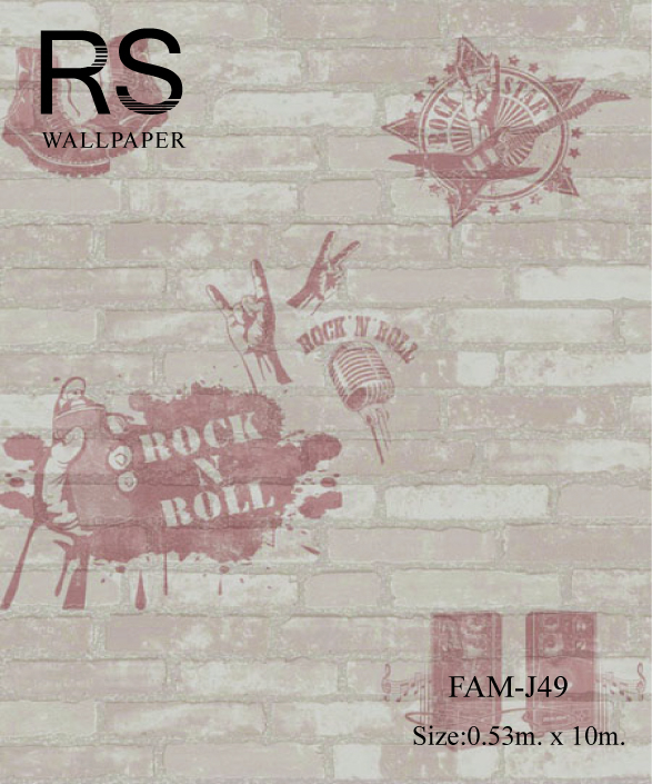 วอลเปเปอร์ลายอิฐนักดนตรี FAM-J49