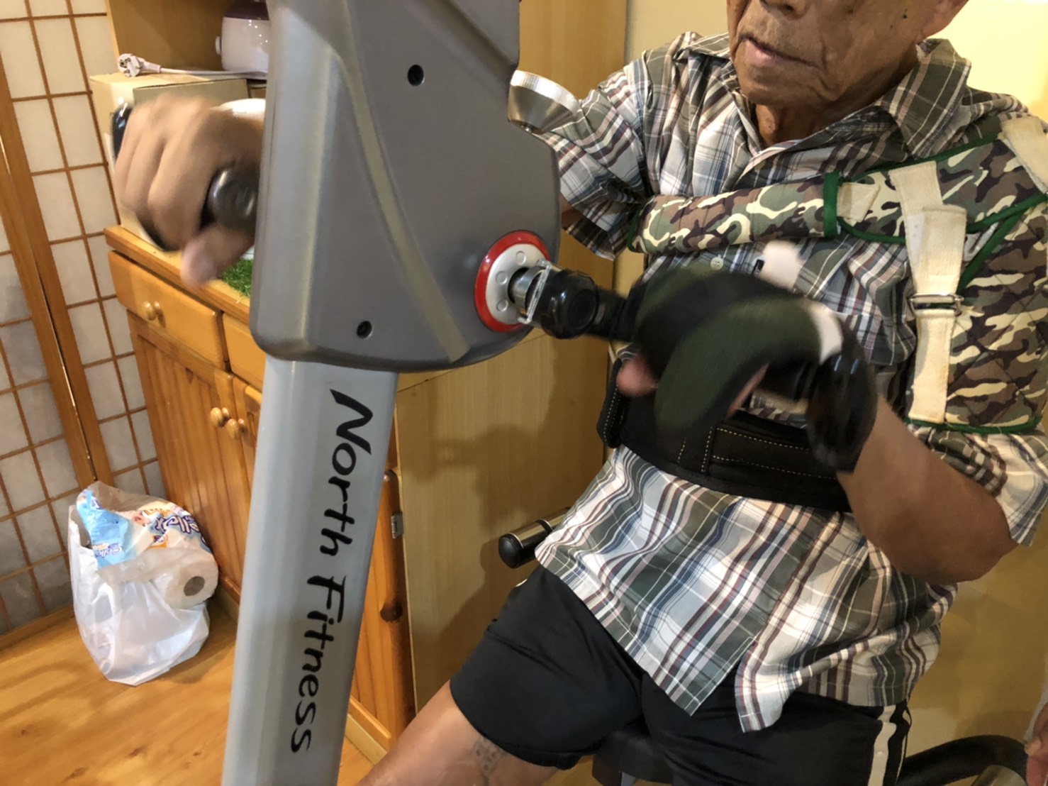 ถุงมือจักรยานกายภาพ (Bicycle Hand Support)/ถุงมือปั่นจักรยาน/ถุงมือออกกำลังกาย/ถุงมือกายภาพ