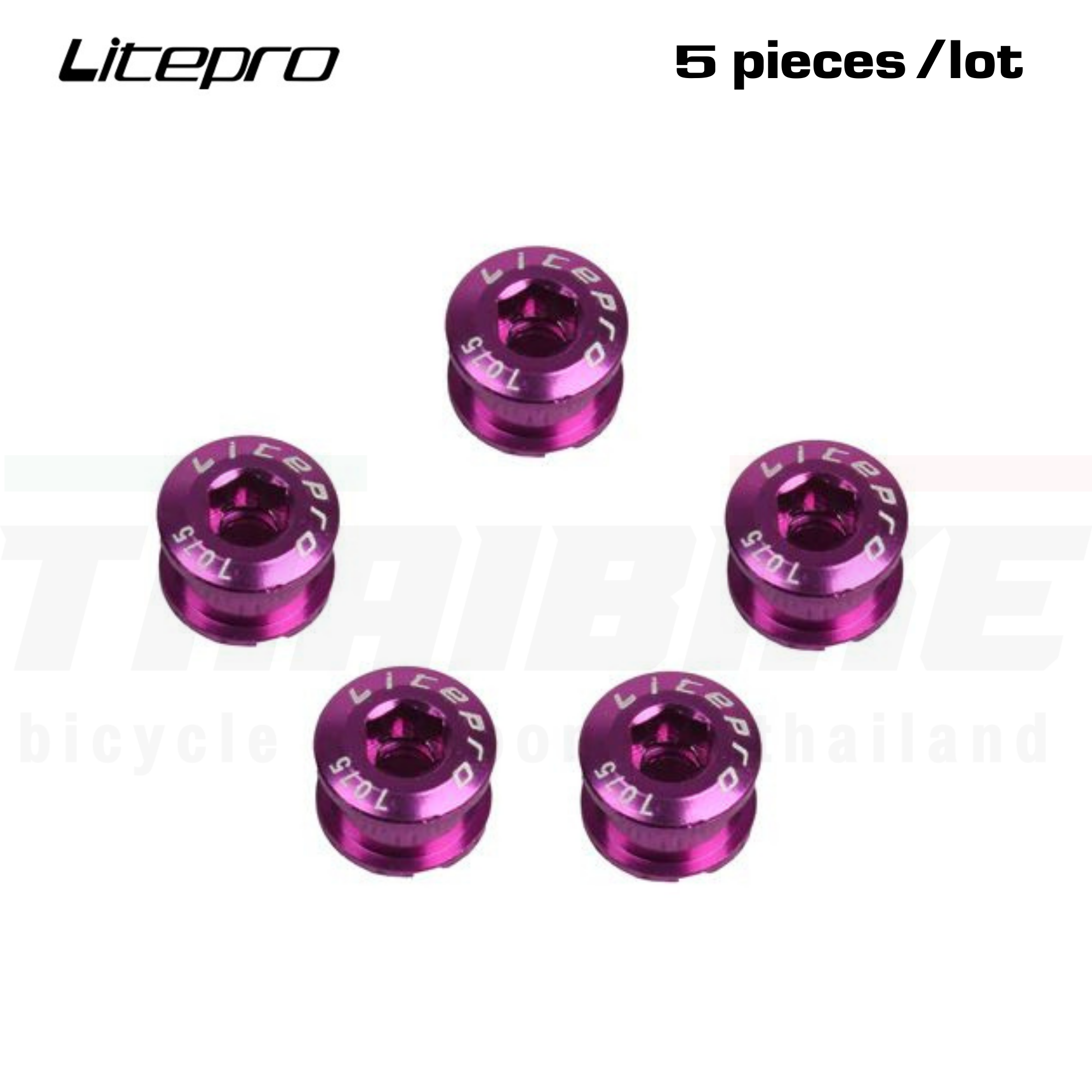 น็อตใบจาน Litepro/GUB น็อตใบจานจักรยาน สำหรับจานชั้นเดียว