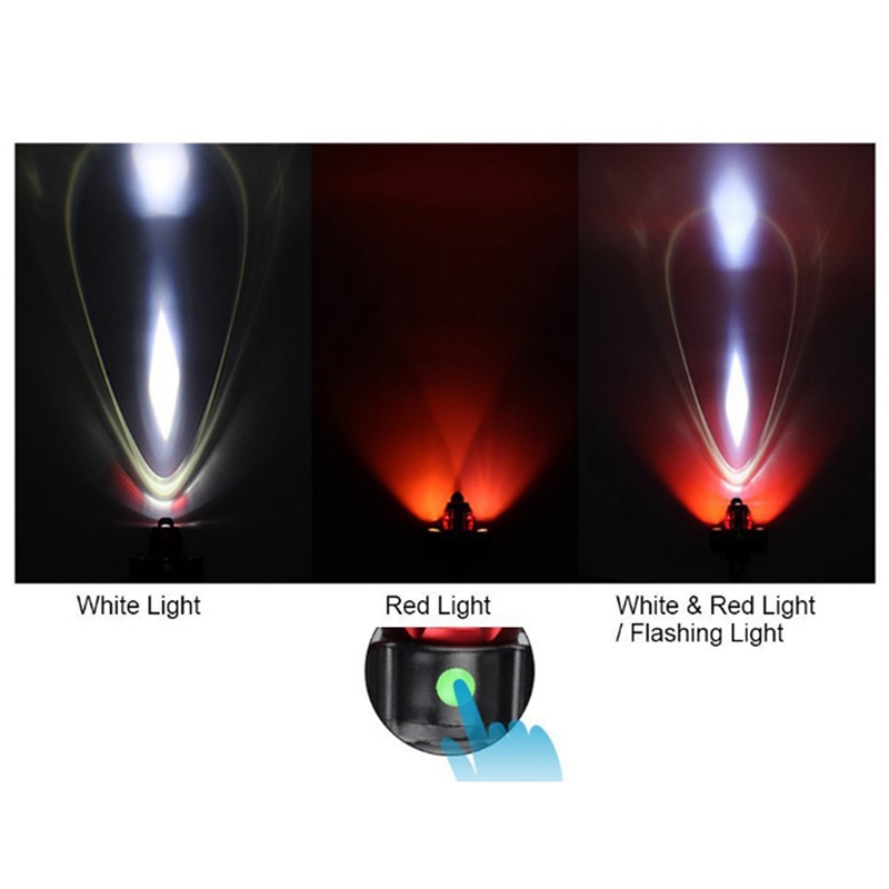 ไฟหน้าจักรยาน 2X COB Bicycle Headlights Mountain Bike Headlights T6