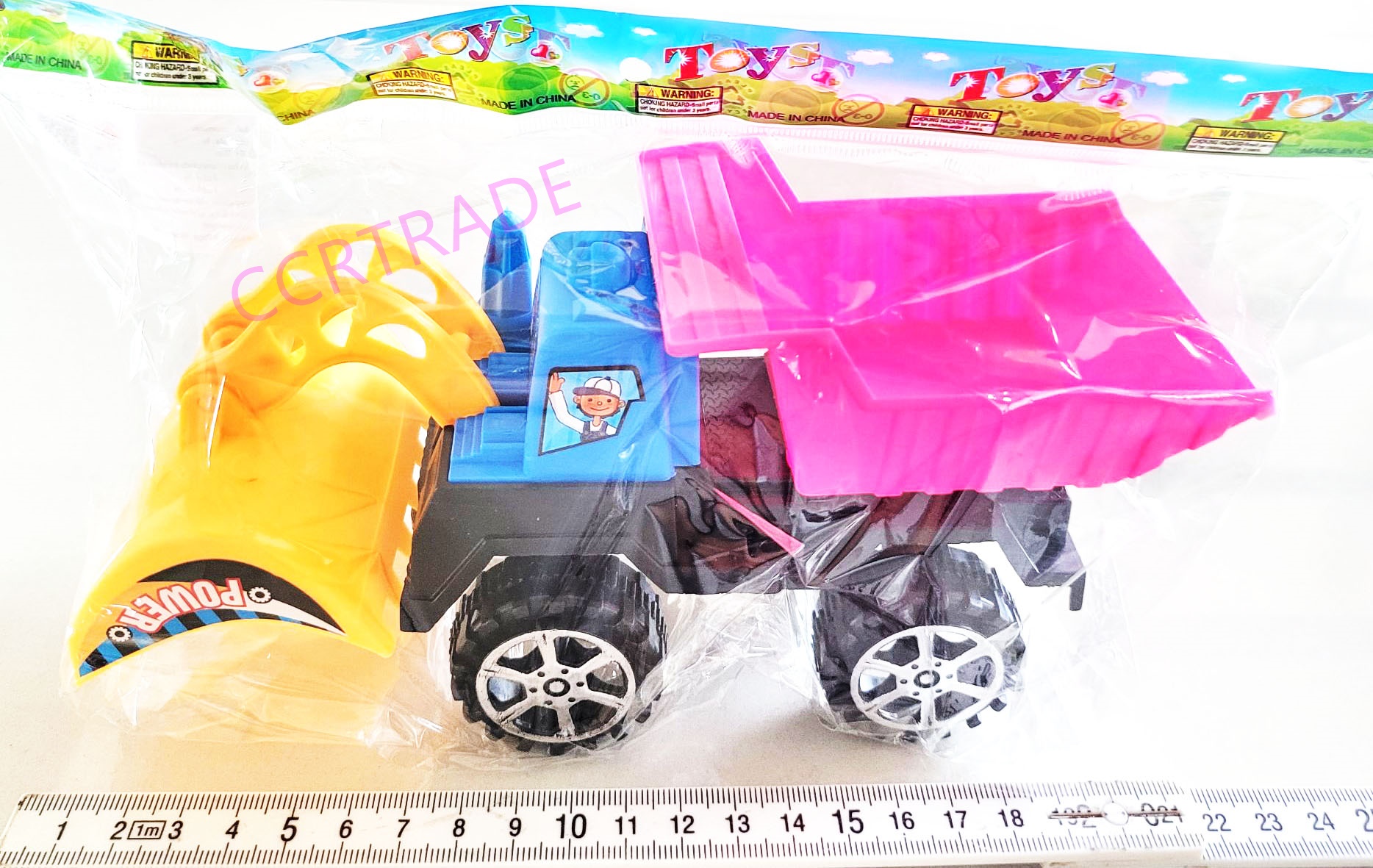 รถกะบะก่อสร้างสีสดใหญ่ 23 ซม.