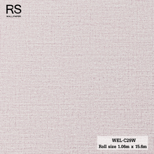วอลเปเปอร์ สีพื้นชมพูอ่อน WEL-C29W