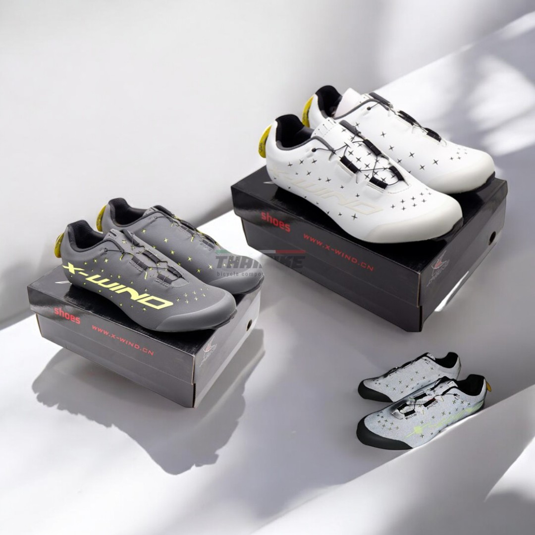 รองเท้าจักรยานเสือหมอบพื้นคาร์บอน X-WIND รุ่น EXPERT Q PRO ROAD