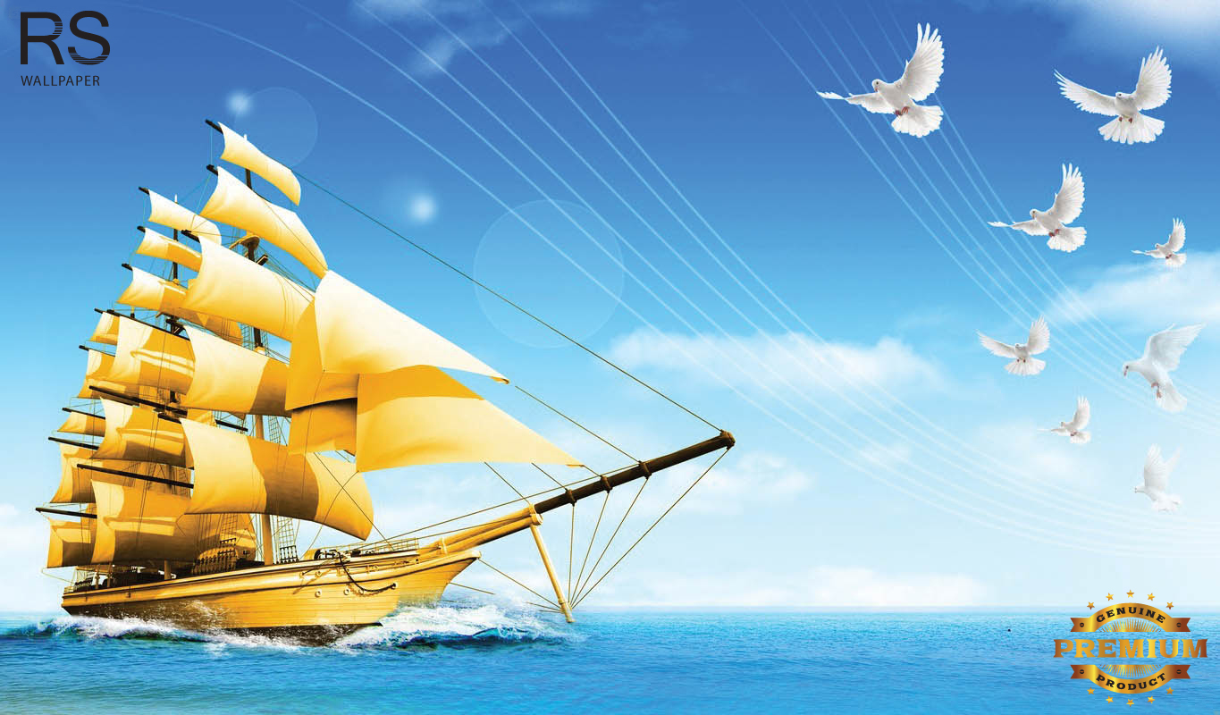 วอลเปเปอร์ ภาพฮวงจุ้ย เรือมงคล J-PREMIUM(สั่งผลิต)