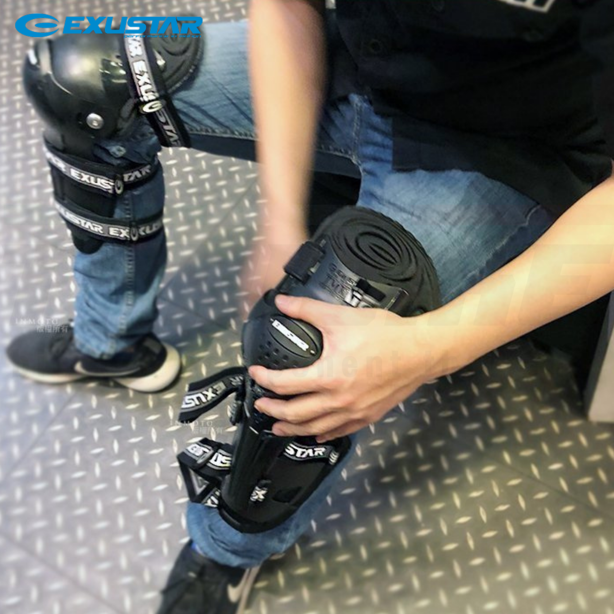 สนับเข่า และสนับแขน จักรยาน EXUSTAR e-mph201 E-MPK302