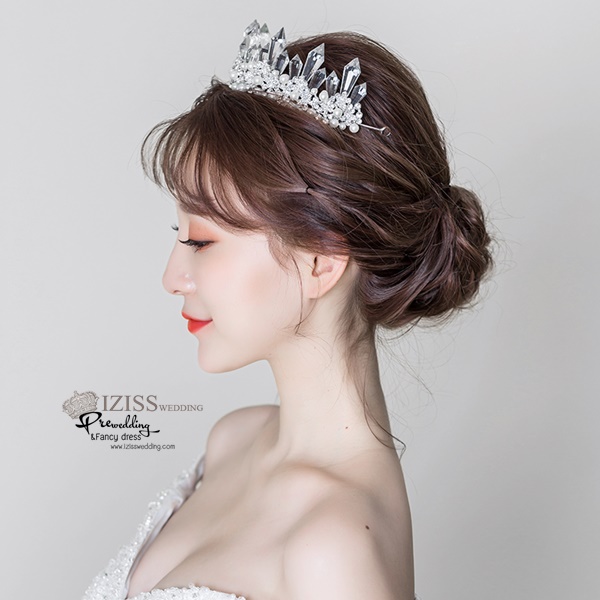 AC017 **พรีออเดอร์**ชุดเทียร่า มงกุฎเพชร ชุดเครื่องประดับเจ้าสาวสวยหรูดุจเจ้าหญิง