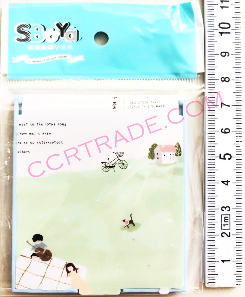 กระจกพับการ์ตูนญี่ปุ่น (103) 6.5x7.5 ซม.