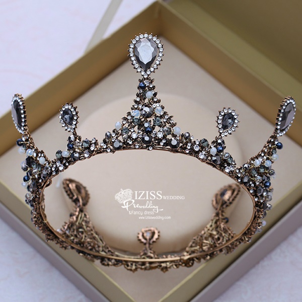 AC031 **รวม10แบบเทียร่าสวยๆ**พรีออเดอร์เทียร่า มงกุฎเพชร ต่างหูและสร้อยคอ ชุดเครื่องประดับเจ้าสาวสวยหรูดุจเจ้าหญิง