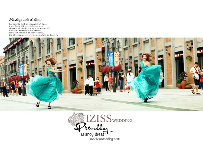 PW047 - **เลิกผลิตค่ะ** ชุดคู่ถ่ายพรีเวดดิ้ง (prewedding dress) & ชุดแต่งงานแฟนซี (Fancy wedding dress)ชายหญิง "ธีมสีเขียว-ทอง"