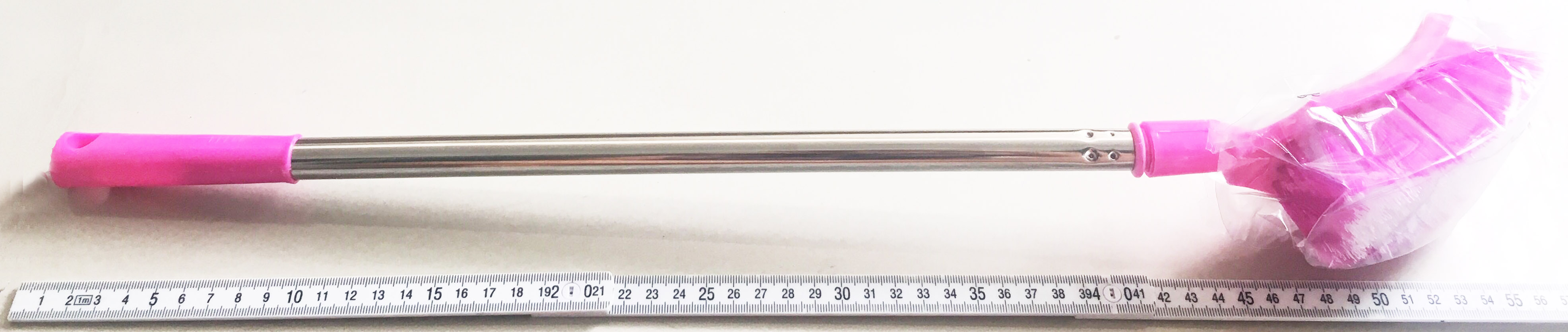 แปรงขัดห้องน้ำด้ามสแตนเลส (หัวเหลี่ยม) 58 ซม.