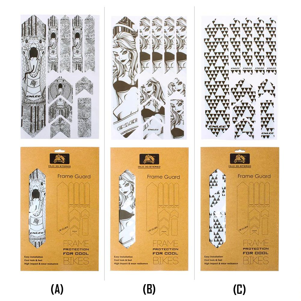 ฟิล์มกันรอยจักรยาน แบบ3D ยี่ห้อ S-FIGHT / ENLEE